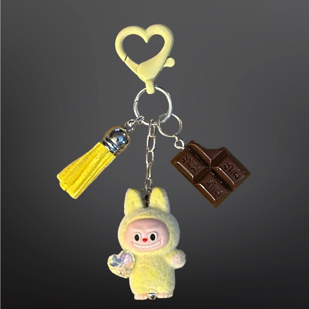 Valentine’s Love Bunny bag charm, key chain, clip-on accessory for love, friends - Picture 3 of 13